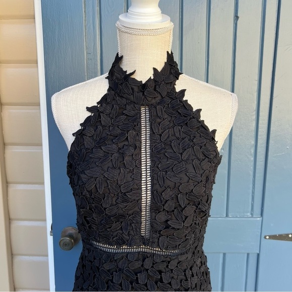 BARDOT  Halter  Lace Dress Knee Length Sheath Size 6 - Picture 5 of 10